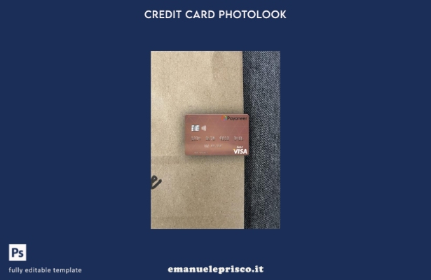 modello frontale photolook per visto USA Payoneer in stile verificato